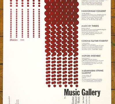 Concert Poster, Music Gallery, Toronto